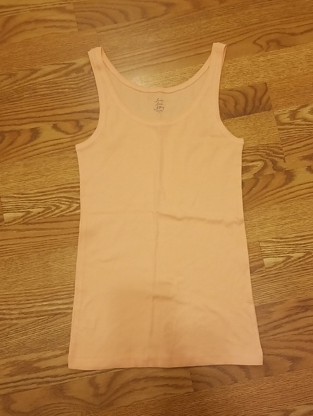 LOFT Peach Scoop Neck Tank Top